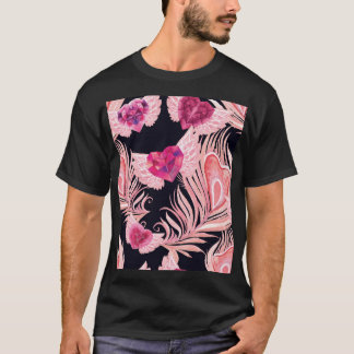 T-shirt Aquarelle douce et transparente Motif de Valentine