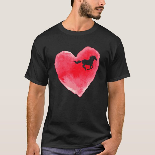 T-shirt Aquarelle du cheval (Devant)