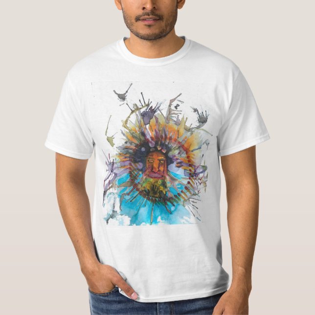 T-shirt Aquarelle expérimentale (Devant)