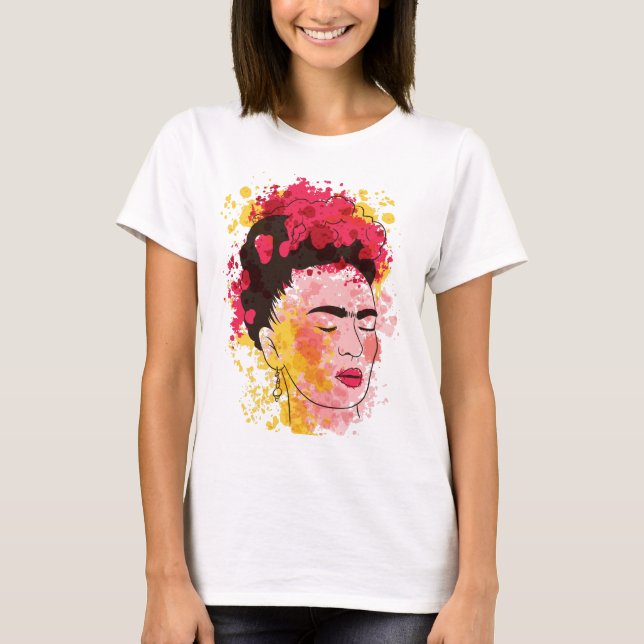 T-shirt Aquarelle Frida (Devant)