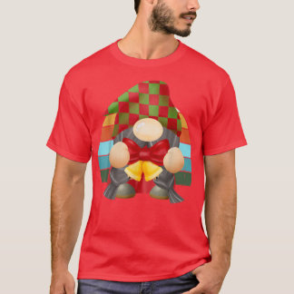 T-shirt Aquarelle Gnome Père Noël Noël Arbre Lumière Noël