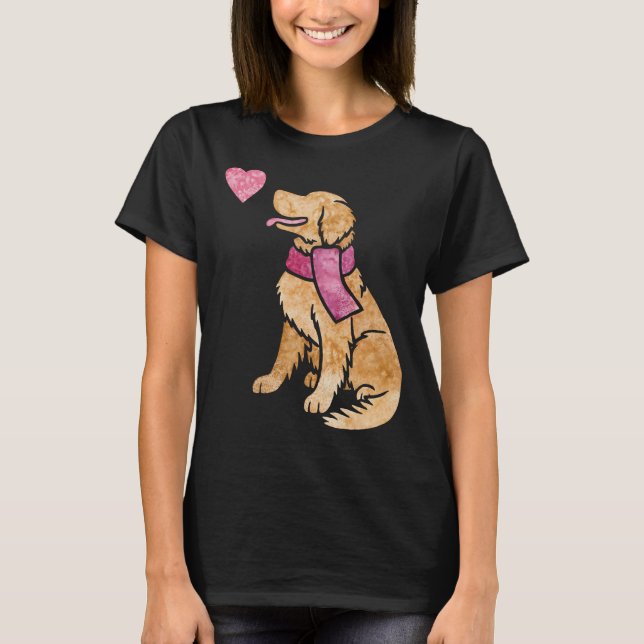 T-shirt Aquarelle Golden Retriever 2 626 (Devant)