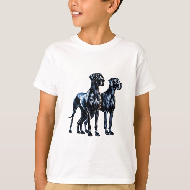 T-shirt Aquarelle Great Danes (Devant)