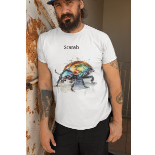 T-shirt Aquarelle Iridescente Beetle, personnalisé