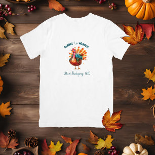 T-shirt Aquarelle irrégulière Turquie Thanksgiving