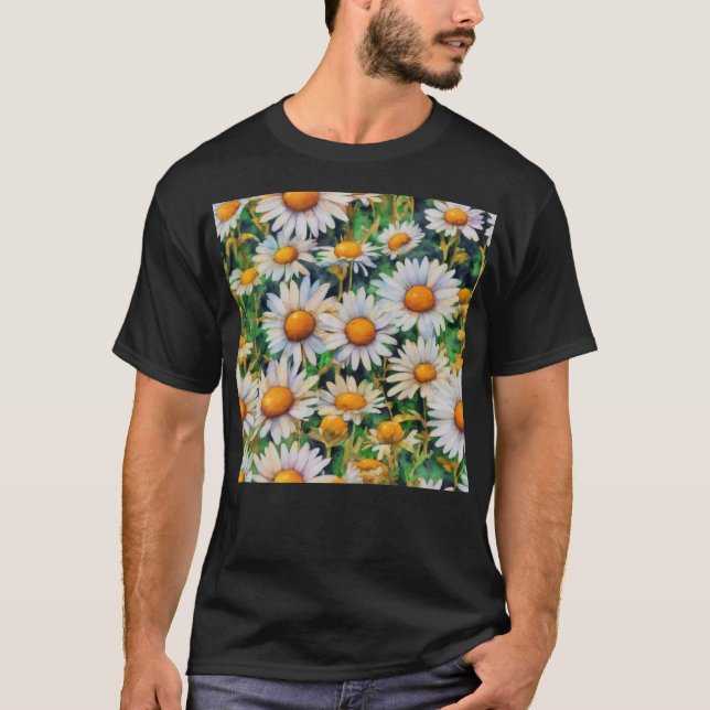 T-shirt Aquarelle Jardin Fleurs Faisy (Devant)