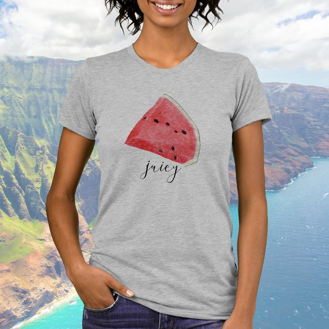 T-shirt Aquarelle Juicy Watermelon Wedge (Créateur téléchargé)