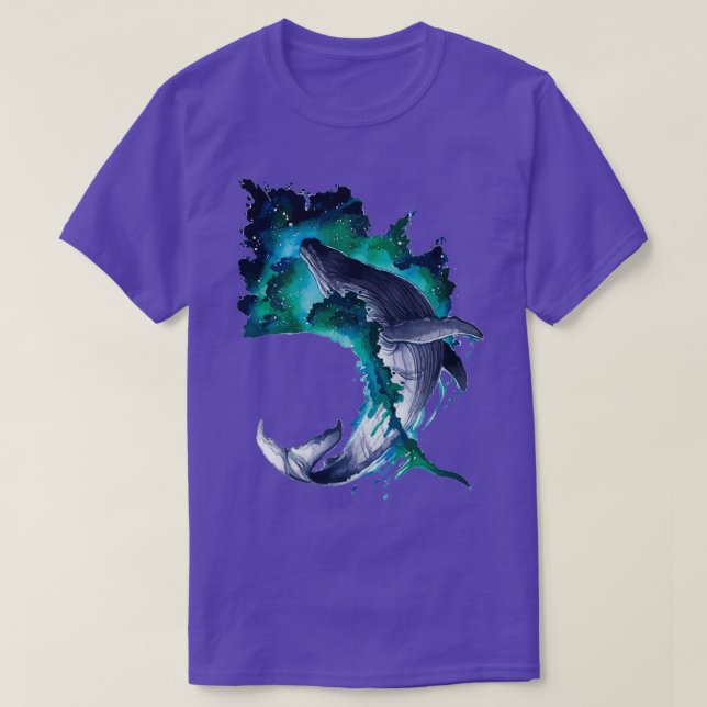T-shirt Aquarelle Jumping Baleine 1 (Design devant)