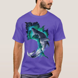 T-shirt Aquarelle Jumping Baleine 1