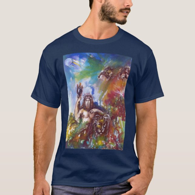 T-shirt Aquarelle JUPITER ET LION (Devant)