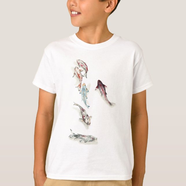 T-shirt Aquarelle Koi Fish (Devant)
