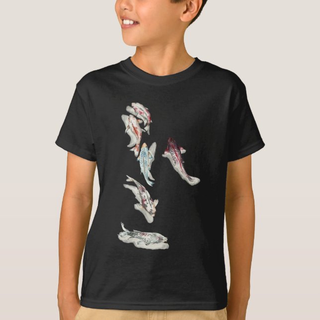 T-shirt Aquarelle Koi Fish (Devant)
