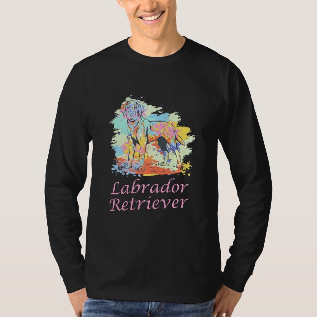 T-shirt Aquarelle Labrador Retriever (Devant)