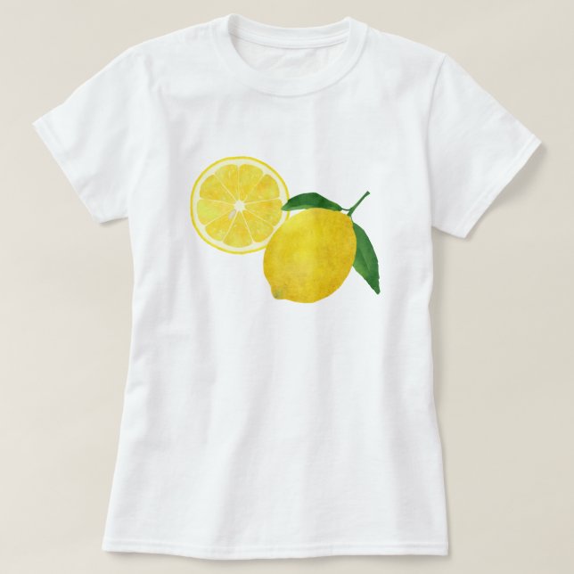 T-shirt Aquarelle Lemon 07 (Design devant)