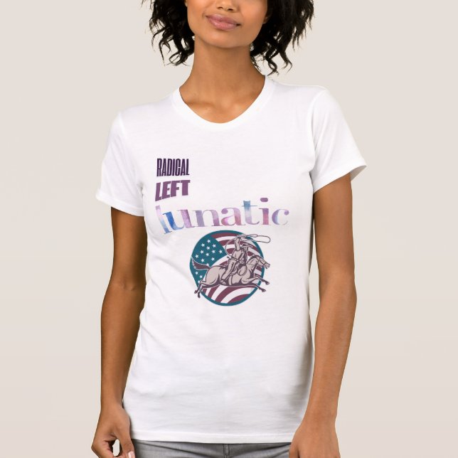 T-shirt Aquarelle lunatique radicale gauche (Devant)