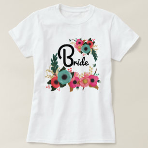 T-shirt Aquarelle moderne Floral Bachelorette