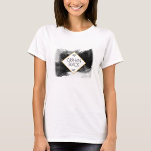 T-shirt Aquarelle noire noire orpheline
