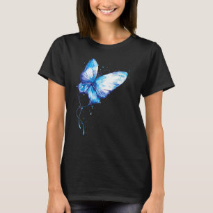 T-shirt Aquarelle papillon graphique imprimé magnifique
