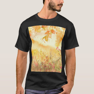T-shirt Aquarelle Pays Forêt Paysage Art