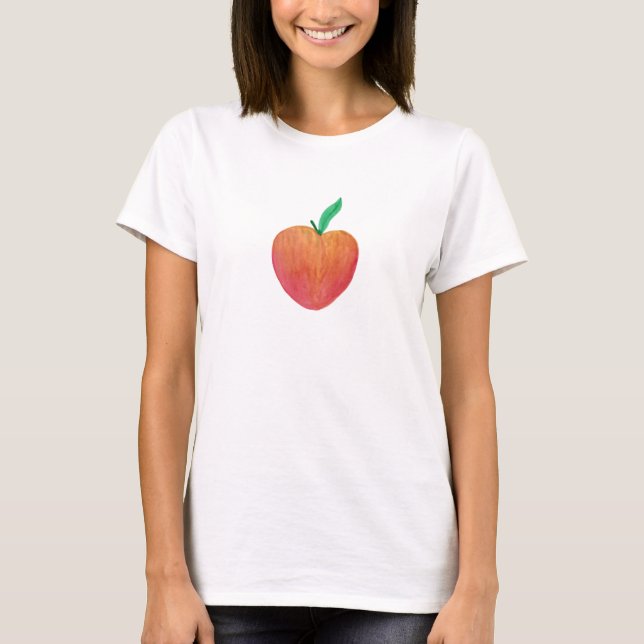 T-shirt Aquarelle Peach (Devant)