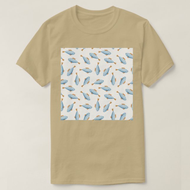 T-shirt Aquarelle Peint À La Main Mignonne Baleine Spatial (Design devant)
