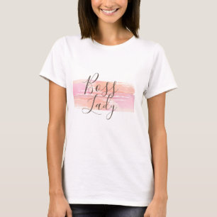 T-shirt Aquarelle Peinture éclats Boss Lady