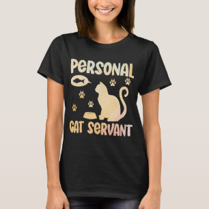T-shirt Aquarelle personnelle serveuse de chats animal mou