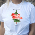 T-shirt Aquarelle Pine Arbre Joyeux Petit Anniversaire<br><div class="desc">Célébrez en style avec ces t-shirts de fête d'anniversaire branchés. Ce design est facile à personnaliser avec votre libellé d'événement spécial et vos invités seront ravis quand ils verront ces fabuleux t-shirts. Les éléments correspondants se trouvent dans la collection.</div>