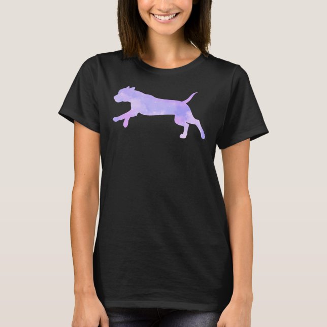 T-shirt Aquarelle Pitbull 436 (Devant)