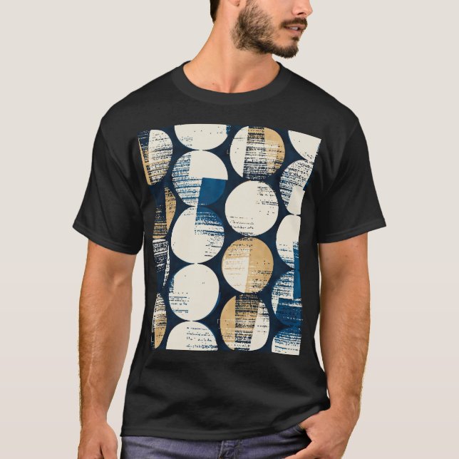 T-shirt Aquarelle points cassés, Effet coloré. (Devant)