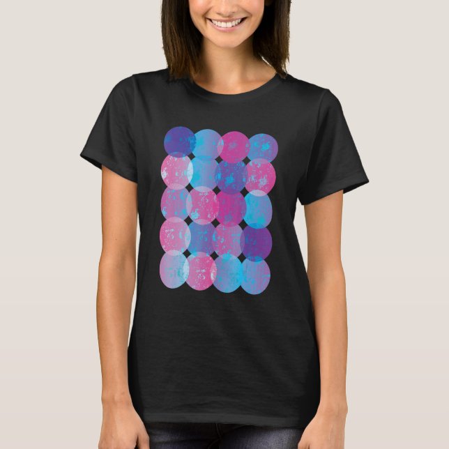 T-shirt Aquarelle pois Galaxy Abstraite Internationa (Devant)
