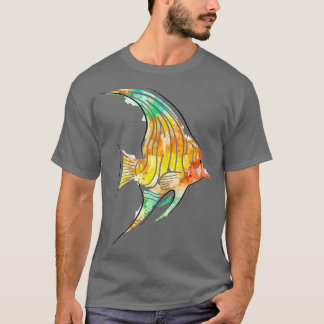 T-shirt Aquarelle Poisson tropical