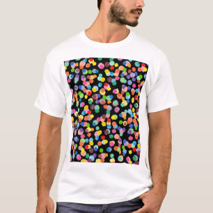 T-shirt Aquarelle Polka Dot, Arrière - plan de Pâques.