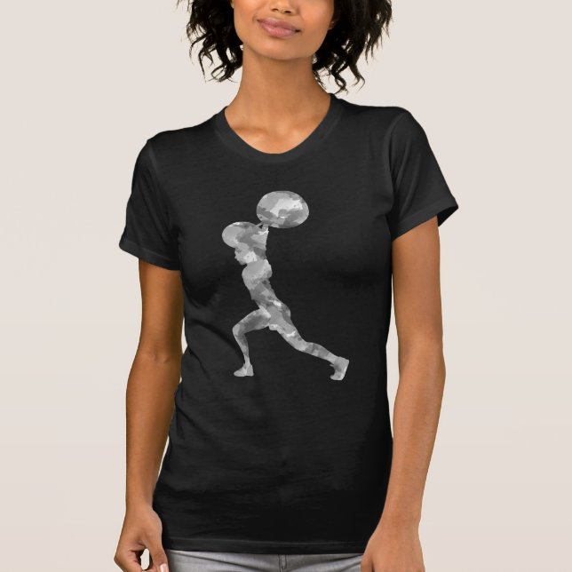 T-shirt Aquarelle propre et secousse dans le gris (Devant)