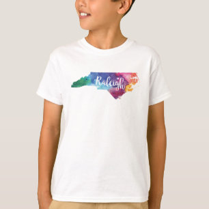 T-shirt Aquarelle Raleigh, la Caroline du Nord