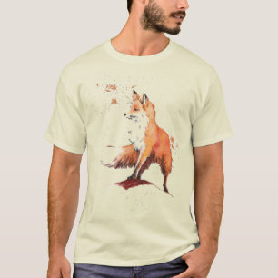 T-shirt Aquarelle Red Fox