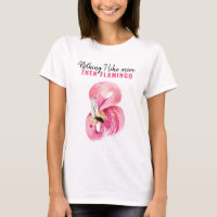 Aquarelle rose exotique moderne Flamant rose cadea