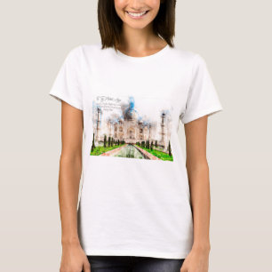 T-shirt Aquarelle Taj Mahal