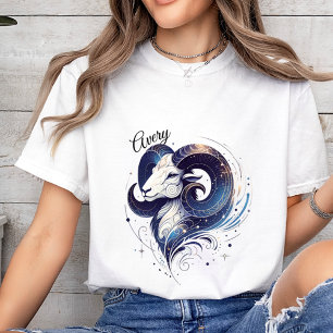 T-shirt Aquarelle tendance Béliers Zodiac personnalisé