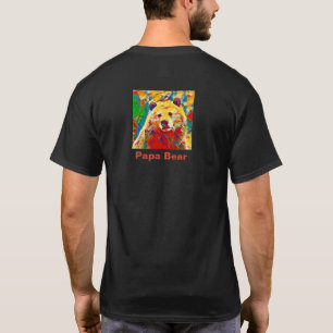 T-shirt Aquarelle Thème Digital Papa Bear T Shirt