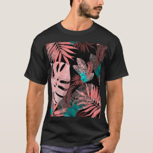 T-shirt Aquarelle Tropicale Orchidée Motif sans couture