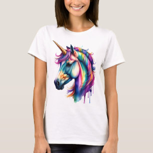 T-shirt Aquarelle Unicorne