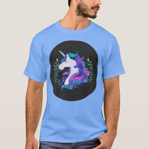 T-shirt Aquarelle Unicorne Magique Unicornes Dark Magic Fa