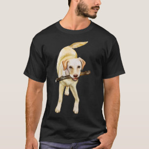 T-shirt Aquarelle Yellow Labrador Retriever