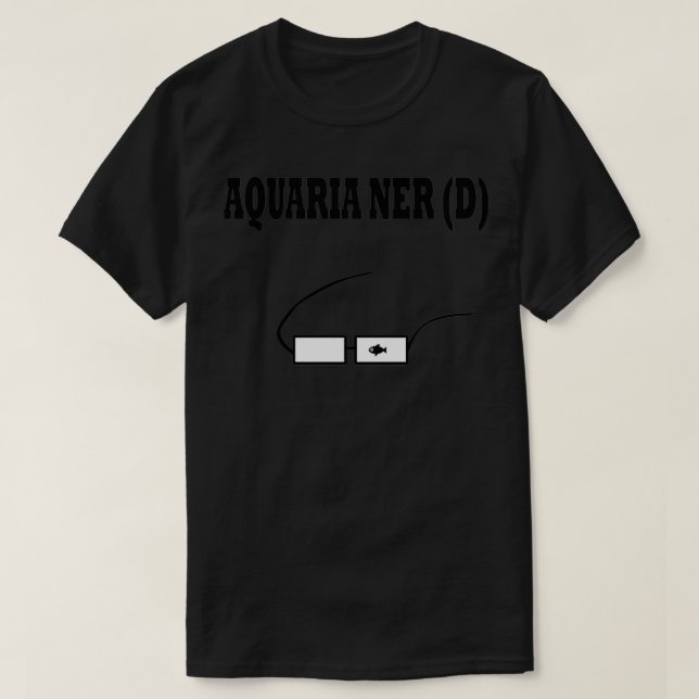 T-shirt AQUARIANER D avec lunettes nerd (Design devant)