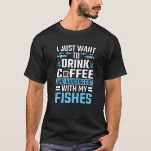 T-shirt Aquariophile passant du temps avec mon aquarium de