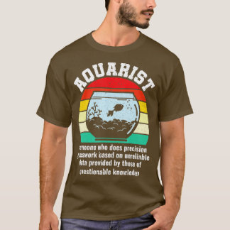 T-shirt Aquarist Funny Définition Pêcheur Pêcheur A