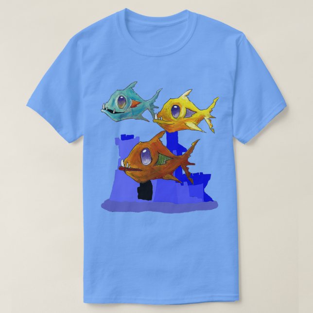 T-shirt Aquarium 3 Zombie (Design devant)