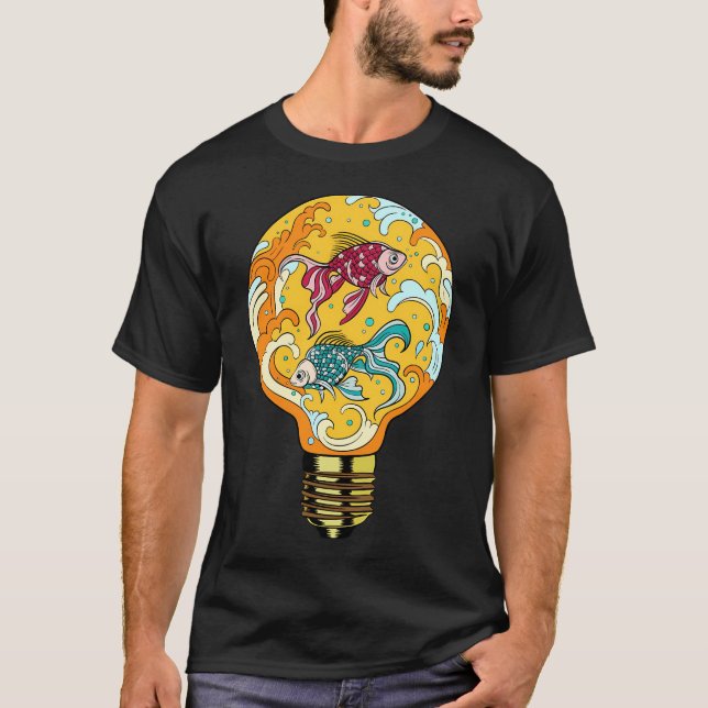 T-shirt aquarium à poissons (Devant)