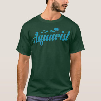 T-shirt Aquarium Aquarist Bleu Belle